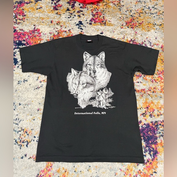 Other - Vintage Wolf Shirt Large